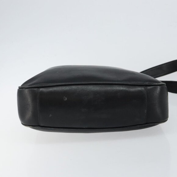 GUCCI Bamboo Hand Bag Leather 2way Black Gold Auth 143579 - Picture 6 of 16